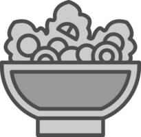 Greek Salad Vector Icon Design