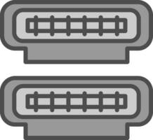 Hdmi port Vector Icon Design