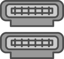 Hdmi port Vector Icon Design