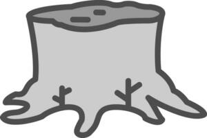 Stump Vector Icon Design