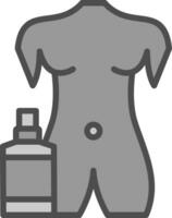 cuerpo niebla vector icono diseño