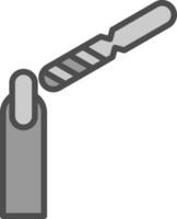 Nail Buffer Vector Icon Design