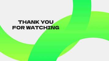 Thanks for Watching Intro or Outro for social media video. Minimalist thanks for watching. video