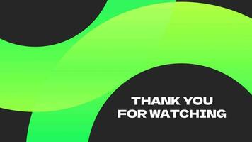 Thanks for Watching Intro or Outro for social media video. Minimalist thanks for watching. video