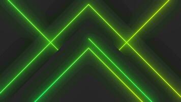 green gradient neon line with sharp corner loop video