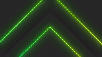 green gradient neon line with sharp corner loop video