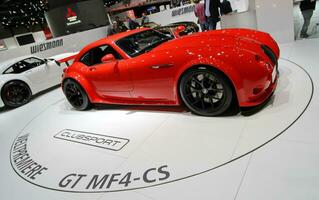 Wiesmann GT MF4-CS car at 2013 Geneva motorshow photo