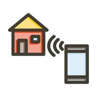 Home Automation Vector Thick Line Filled Colors Icon For Personal And Commercial Use.