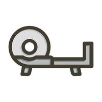 Meat Slicer Vector Thick Line Filled Colors Icon For Personal And Commercial Use.