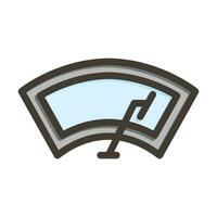 WindshieldVector Thick Line Filled Colors Icon For Personal And Commercial Use. vector