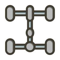 UndercarriageVector Thick Line Filled Colors Icon For Personal And Commercial Use. vector
