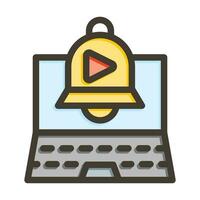 Subscribe Vector Thick Line Filled Colors Icon For Personal And Commercial Use.