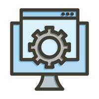 Software Development Vector Thick Line Filled Colors Icon For Personal And Commercial Use.