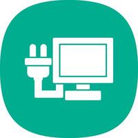 Lcd Plug Vector Icon Design