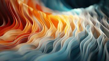 tessellated paper symphony, digital art illustration, Generative AI photo