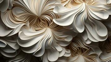 tessellated paper symphony, digital art illustration, Generative AI photo