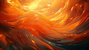 sunset radiance in abstract, digital art illustration, Generative AI photo