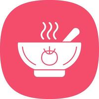 Tomato Soup Vector Icon Design