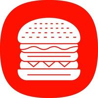 hamburguesa con queso vector icono diseño