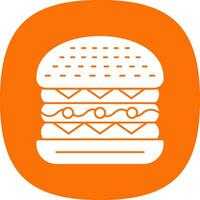 cesar hamburguesa vector icono diseño