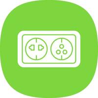 Wall socket Vector Icon Design