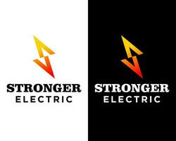 Letter S monogram electric lightning bolt logo design. vector