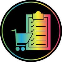 Shopping List Vector Icon Design