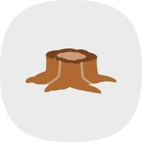 Stump Vector Icon Design