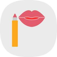 Lip Stain Vector Icon Design