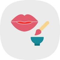 Lip Exfoliator Vector Icon Design