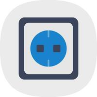 Electric socket Vector Icon Design