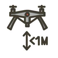 Altitude Vector Thick Line Filled Colors Icon For Personal And Commercial Use.