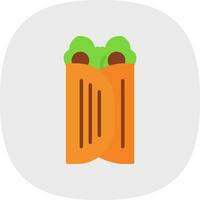 Caesar Wrap Vector Icon Design