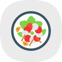 Quinoa Salad Vector Icon Design