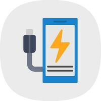 Mobile charging Vector Icon Design