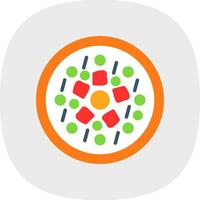 Caesar Pizza Vector Icon Design