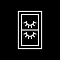 False Eyelashes Vector Icon Design