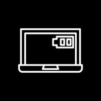 Laptop charging Vector Icon Design