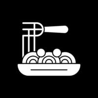 Spaghetti Bolognese Vector Icon Design