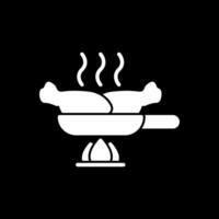 Chicken Stir-Fry Vector Icon Design