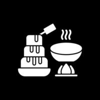 Chocolate Fondue Vector Icon Design