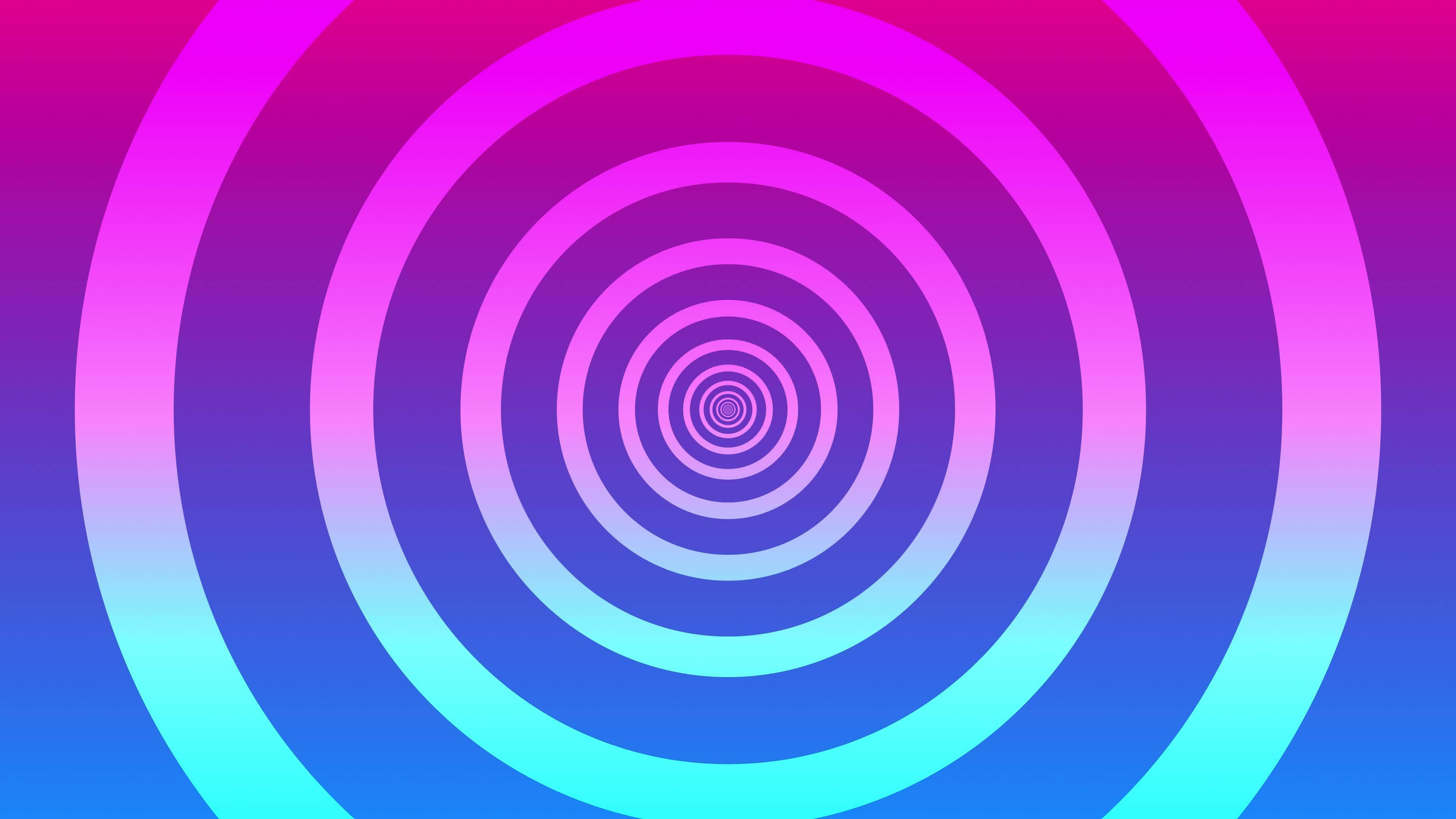 Pendenza Cerchio Sfondo Ipnotico Circolare Animazione Un In Movimento Ipnotico Spirale Senza