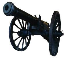 Black old cannon photo