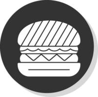 tofu hamburguesa vector icono diseño