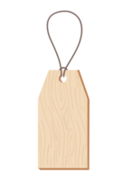 wood paper price tag lables with cord png