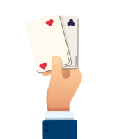 Hand halten spielen Karten png