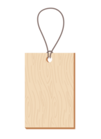 wood paper price tag lables with cord png