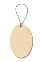 wood paper price tag lables with cord png