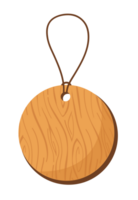 wood paper price tag lables with cord png