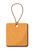 wood paper price tag lables with cord png